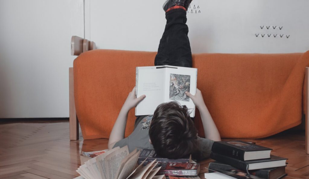 Boy Reading a Book